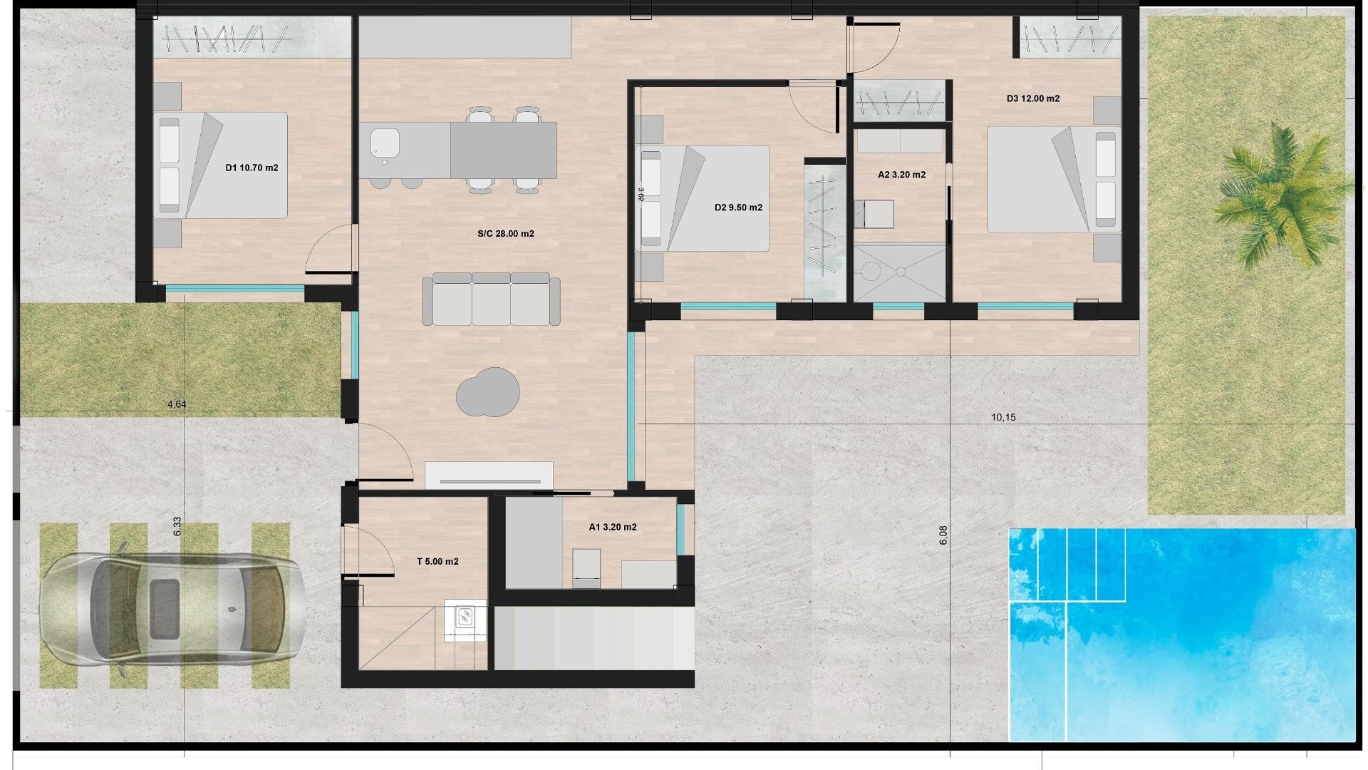 Neubau - Villa - Torre Pacheco - Roldán