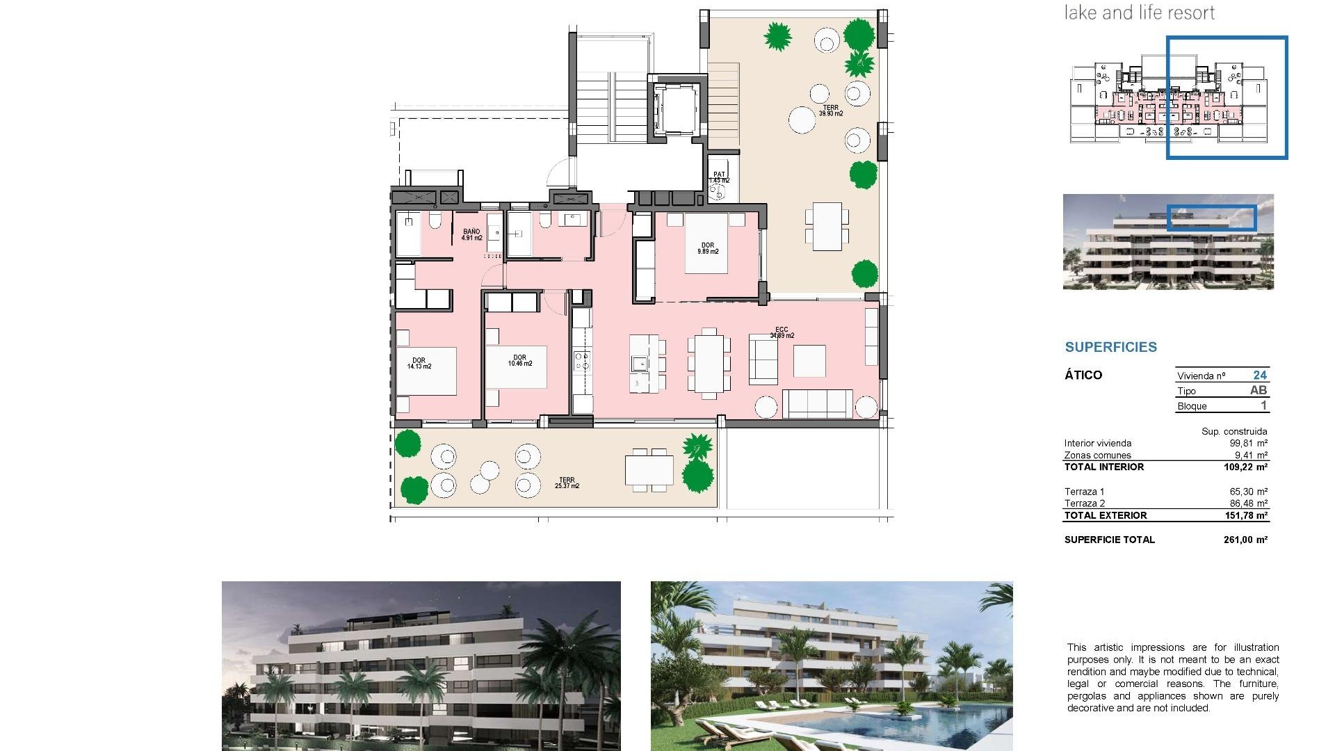 Neubau - Wohnung - Los Alcazares - Santa Rosalia Lake and Life Resort