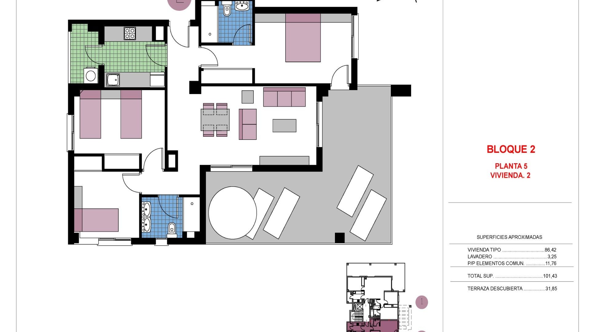 Neubau - Wohnung - Pilar de la Horadada - Mil Palmeras