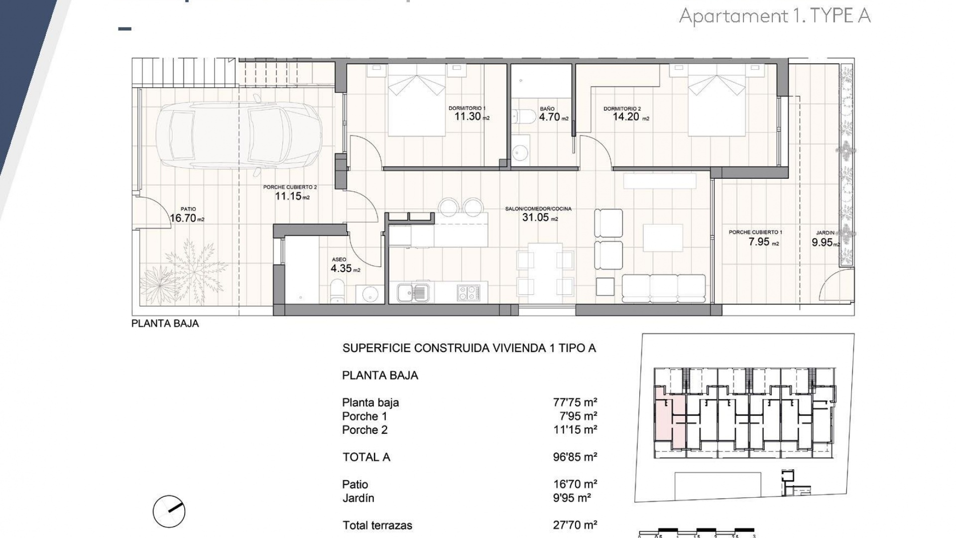 Nieuw gebouw - Bungalow - Pilar de la Horadada - Zona Pueblo