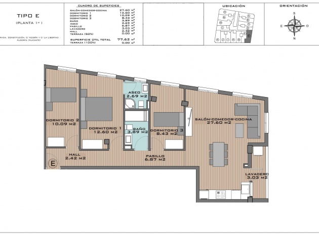 Nieuw gebouw - Appartement - Algorfa - Pueblo