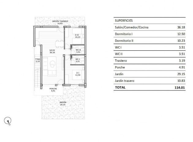 New Build - Bungalow - San Miguel de Salinas - Pueblo