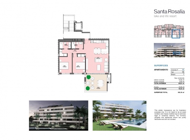 Nieuw gebouw - Appartement - Torre Pacheco - Santa Rosalia Lake And Life Resort