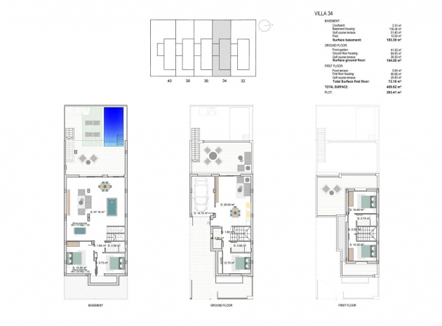 Nieuw gebouw - Herenhuis - Los Alcazares - Serena Golf