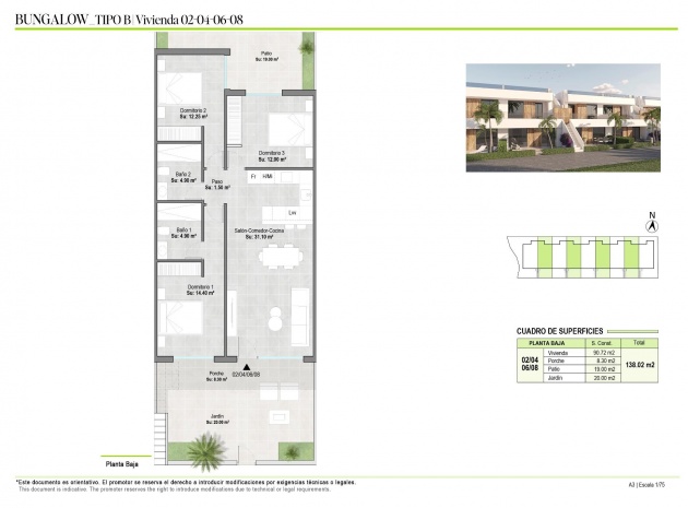 Nybyggnad - Bungalow - Alhama De Murcia - Condado De Alhama