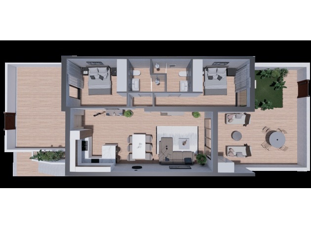 Nybyggnad - Lägenhet - Los Balcones - Nalia Resort