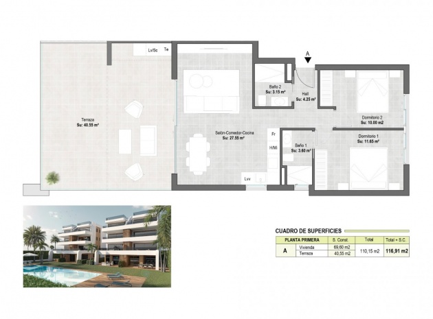 Nybyggnad - Lägenhet - Alhama De Murcia - Condado De Alhama Resort